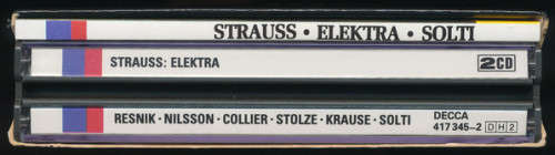 Richard Strauss - Nilsson, Resnik, Collier, Krause, Solti, Wiener Philharmoniker - Elektra Double CD
