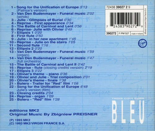 Zbigniew Preisner - Trois Couleurs: Bleu (Bande Originale Du Film) CD Import Soundtrack