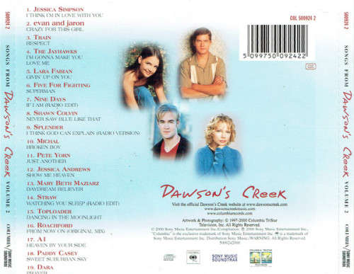 Various - Songs From Dawson`s Creek (Volume 2) Soundtrack CD