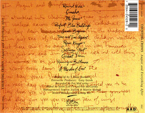 Counting Crows - August & Everything After CD Import