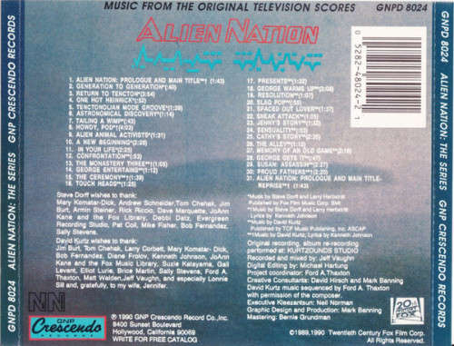 Soundtrack - Alien Nation CD Import