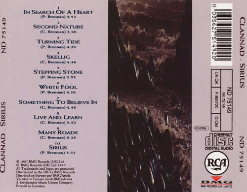 Clannad - Sirius CD Import