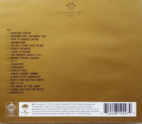 ABBA - Gold (Greatest Hits) CD Import