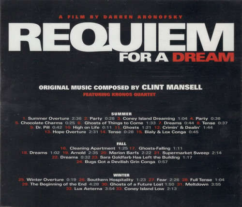 Clint Mansell and  Kronos Quartet - Requiem For a Dream CD Import