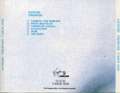 Genesis - Trespass CD Import
