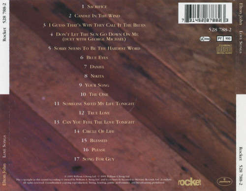Elton John - Love Songs CD Import