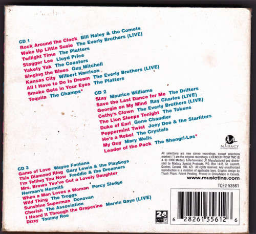 Various - #1 Hits of the 50`s and 60`s Triple CD Set in Tin Import