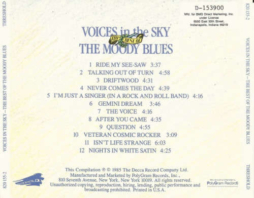 Moody Blues - Voices In the Sky: Best of CD Import