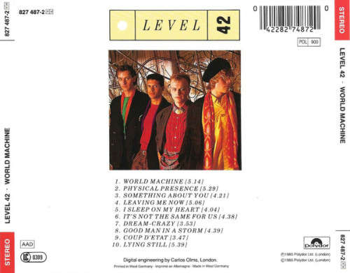 Level 42 - World Machine CD Import