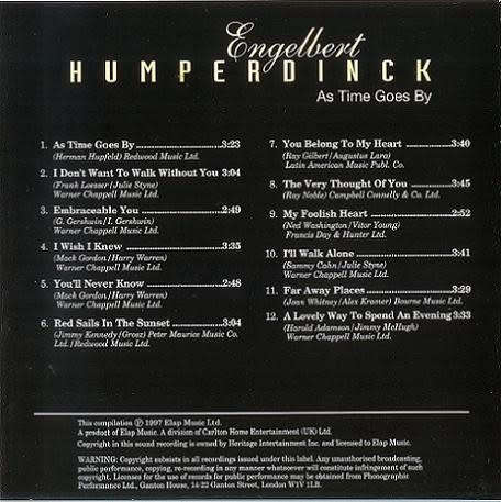 Engelbert Humperdinck - As Time Goes By CD Import