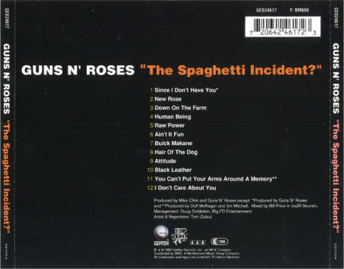 Guns N` Roses - Spaghetti Incident CD Import