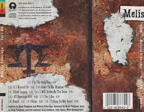 Melissa Etheridge - Yes I Am CD Import