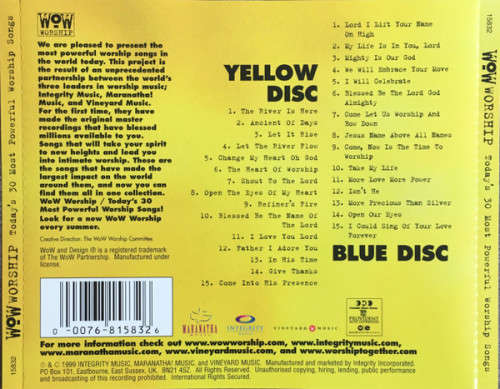 Various - Wow Worship (Today`s 30 Most Powerful Worship Songs) Double CD Import