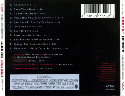 George Strait - Pure Country CD Import