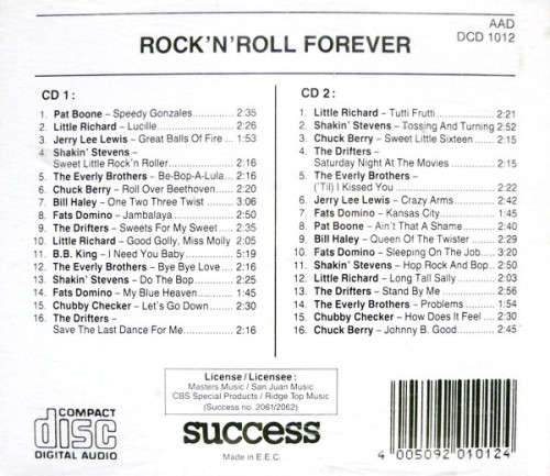 Various - Rock`N`Roll Forever Vol. 1 Double CD Import