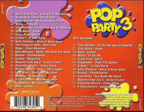 Various - Pop Party 3 Double CD Import