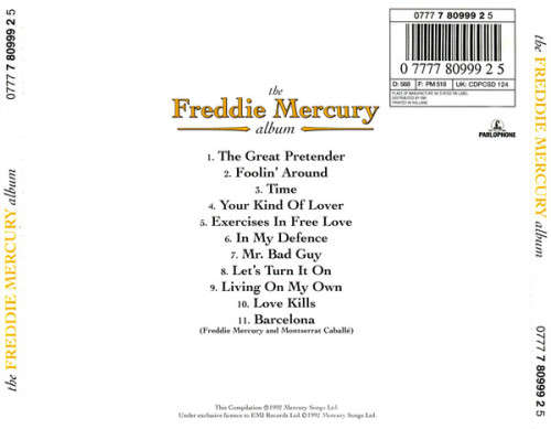 Freddie Mercury - Album CD Import