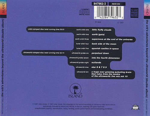 Orb - Orb`s Adventures Beyond the Ultraworld Double CD Import