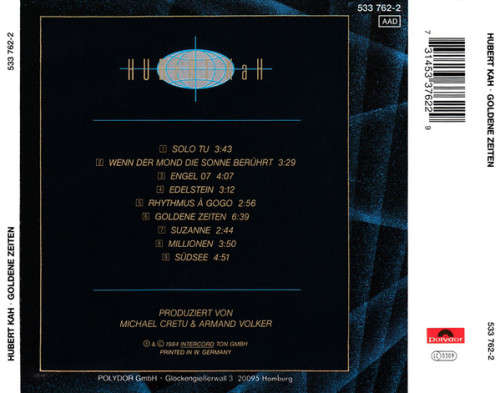 Hubert Kah - Goldene Zeiten CD Import