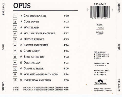 Opus - Opus CD Import
