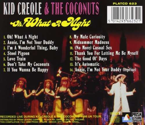 Kid Creole and Coconuts - Oh! What a Night CD Import