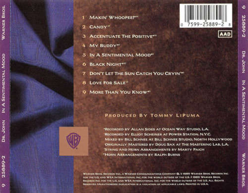 Dr. John - In a Sentimental Mood CD Import