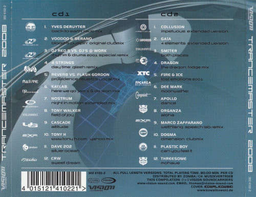 Various - Trancemaster 2008 Double CD Import