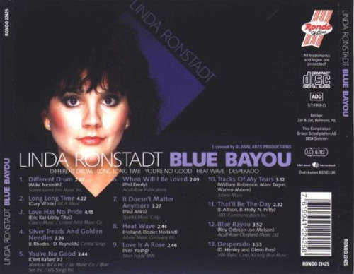 Linda Ronstadt - Blue Bayou CD Import