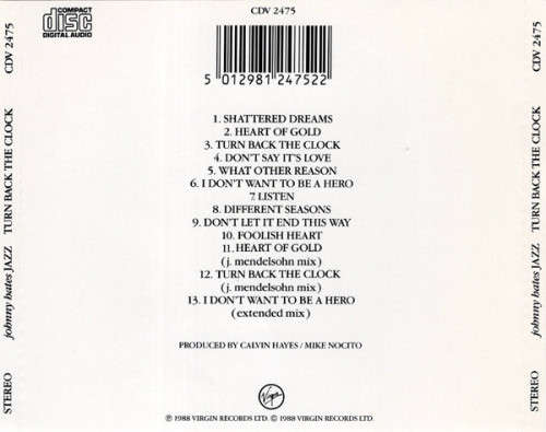 Johnny Hates Jazz - Turn Back the Clock CD Import