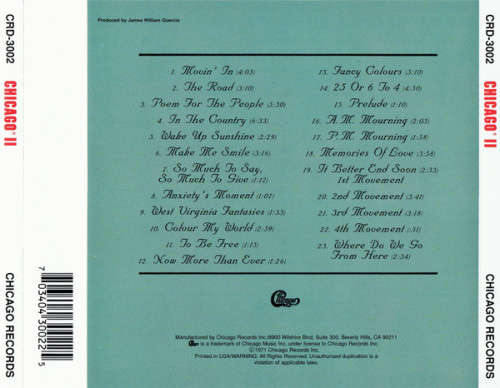 Chicago - Chicago II CD Import