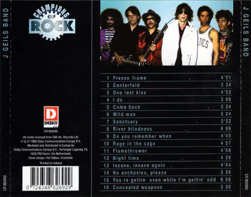 J. Geils Band - Champions of Rock CD Import (Best of)