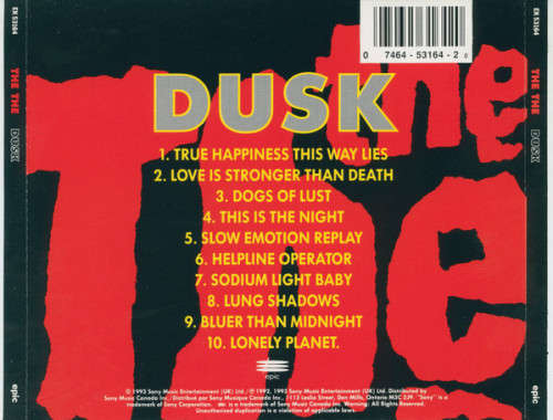 The The - Dusk CD Import