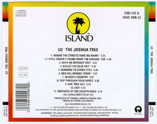 U2 - The Joshua Tree CD Import