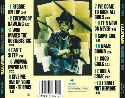 Yellowman - Reggae On Top CD Import
