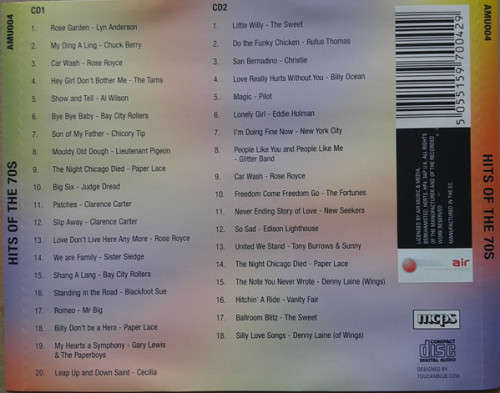 Various - Hits of the 70`s (41 Tracks On Two Discs) Double CD Import