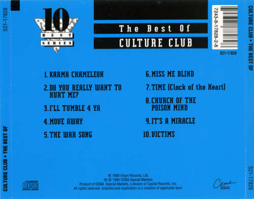 Culture Club - Best of 10 Best Series CD Import