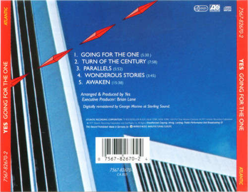 Yes - Going For the One CD Import