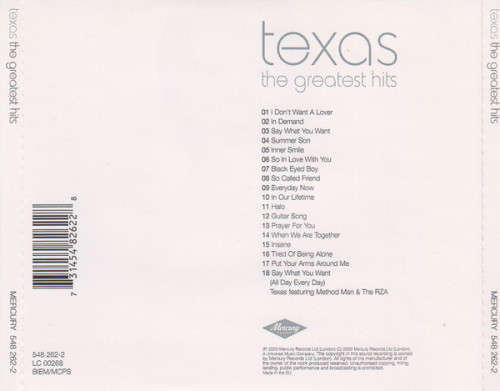 Texas - Greatest Hits CD Import