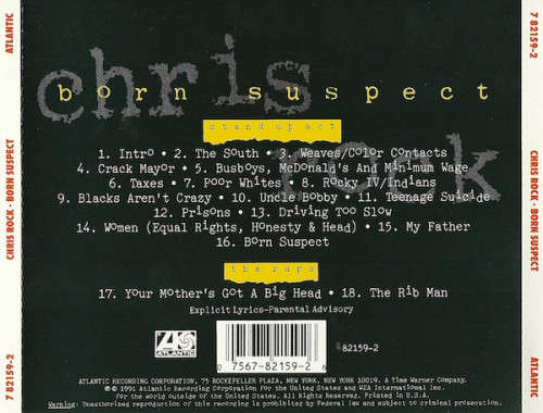 Chris Rock -  Born Suspect CD Import