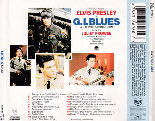 Elvis Presley - G. I. Blues CD Import