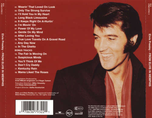 Elvis Presley - From Elvis In Memphis CD Import