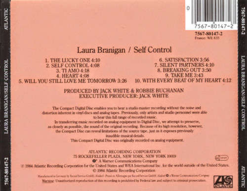 Laura Branigan - Self Control CD Import