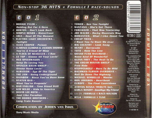 Various - Jeroen van Inkel`s Formule 1 Box Double CD Import
