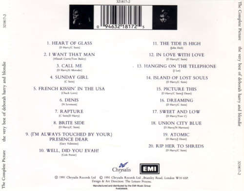 Deborah Harry and Blondie - Complete Picture CD Import