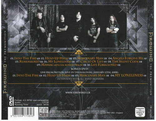 Firewind - The Premonition CD and DVD Import