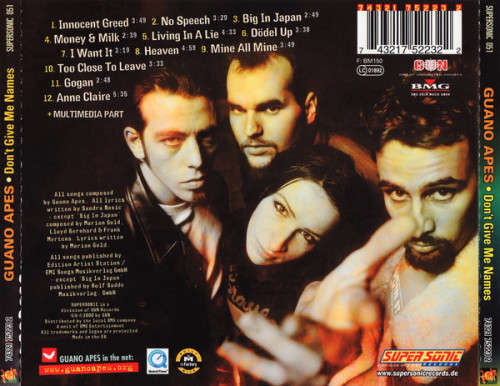 Guano Apes - Don`t Give Me Names CD Import