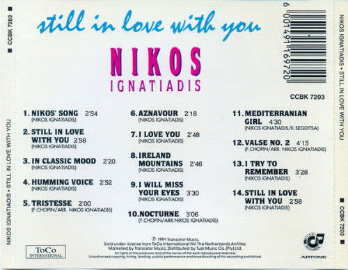 Nikos Ignatiadis - Still In Love With You CD