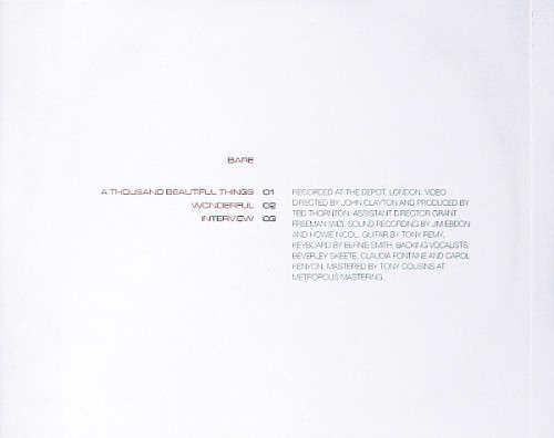 Annie Lennox  Bare CD & DVD Import