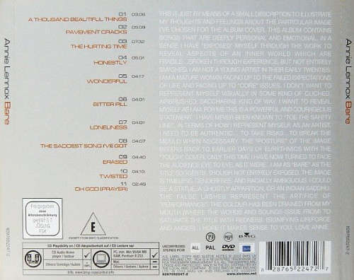 Annie Lennox  Bare CD & DVD Import