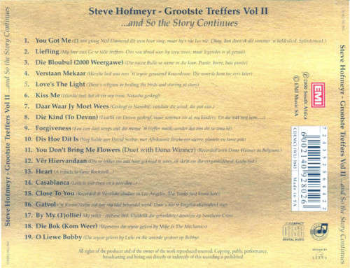 Steve Hofmeyr - Grootste Treffers Vol II ...And So the Story Continues CD